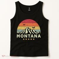 Montana Shirt. Retro Style MT, USA Tank Top thumb 2