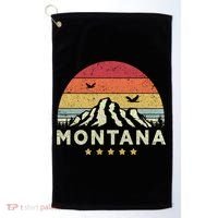 Montana Shirt. Retro Style MT, USA Golf Towel thumb 0