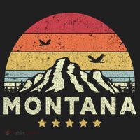 Montana Shirt. Retro Style MT, USA Golf Towel thumb 3