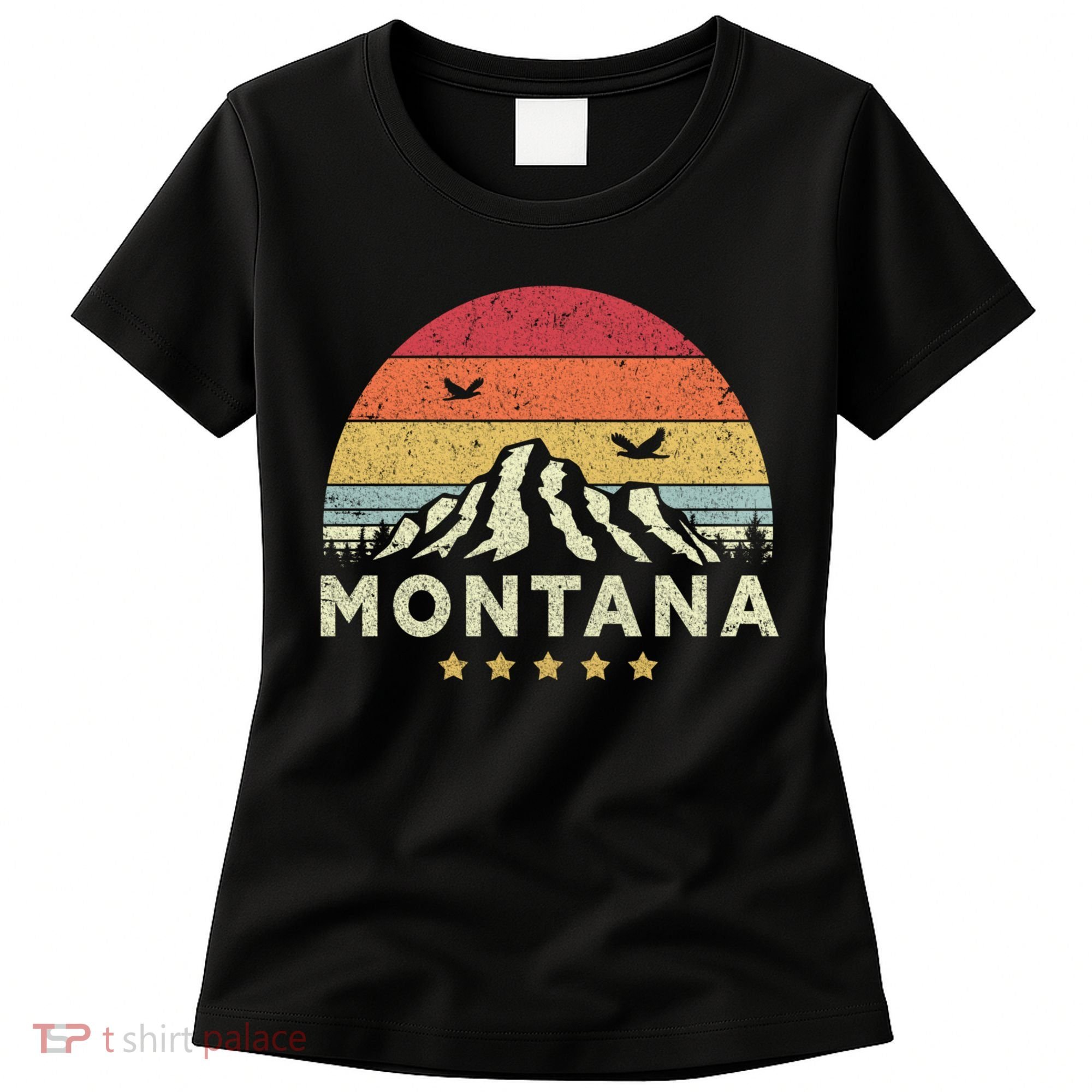 Montana Shirt. Retro Style MT, USA Women's T-Shirt