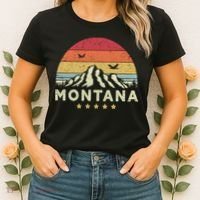 Montana Shirt. Retro Style MT, USA Women's T-Shirt thumb 2