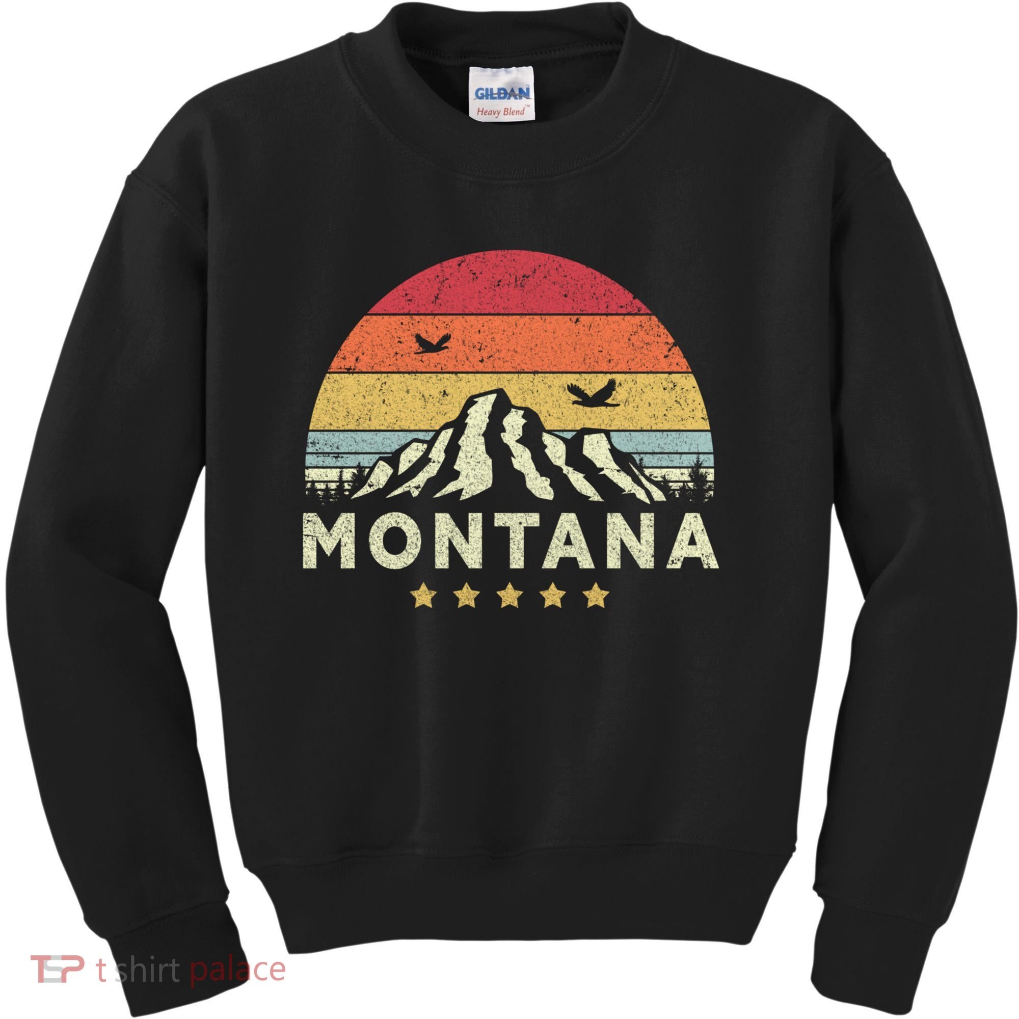 Montana Shirt. Retro Style MT, USA Kids Sweatshirt