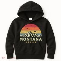 Montana Shirt. Retro Style MT, USA Kids Hoodie thumb 0