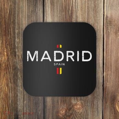 Madrid Spain Retro Vintage Coaster