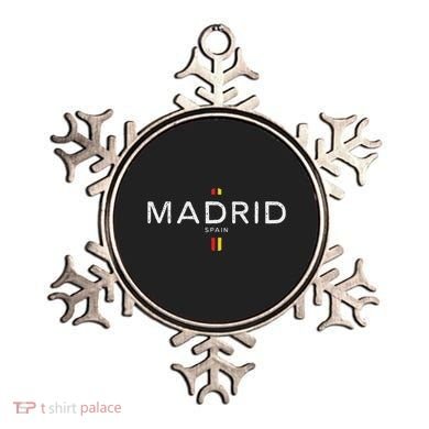 Madrid Spain Retro Vintage Ornament