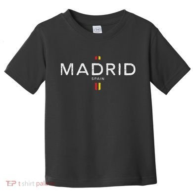 Madrid Spain Retro Vintage Toddler T-Shirt