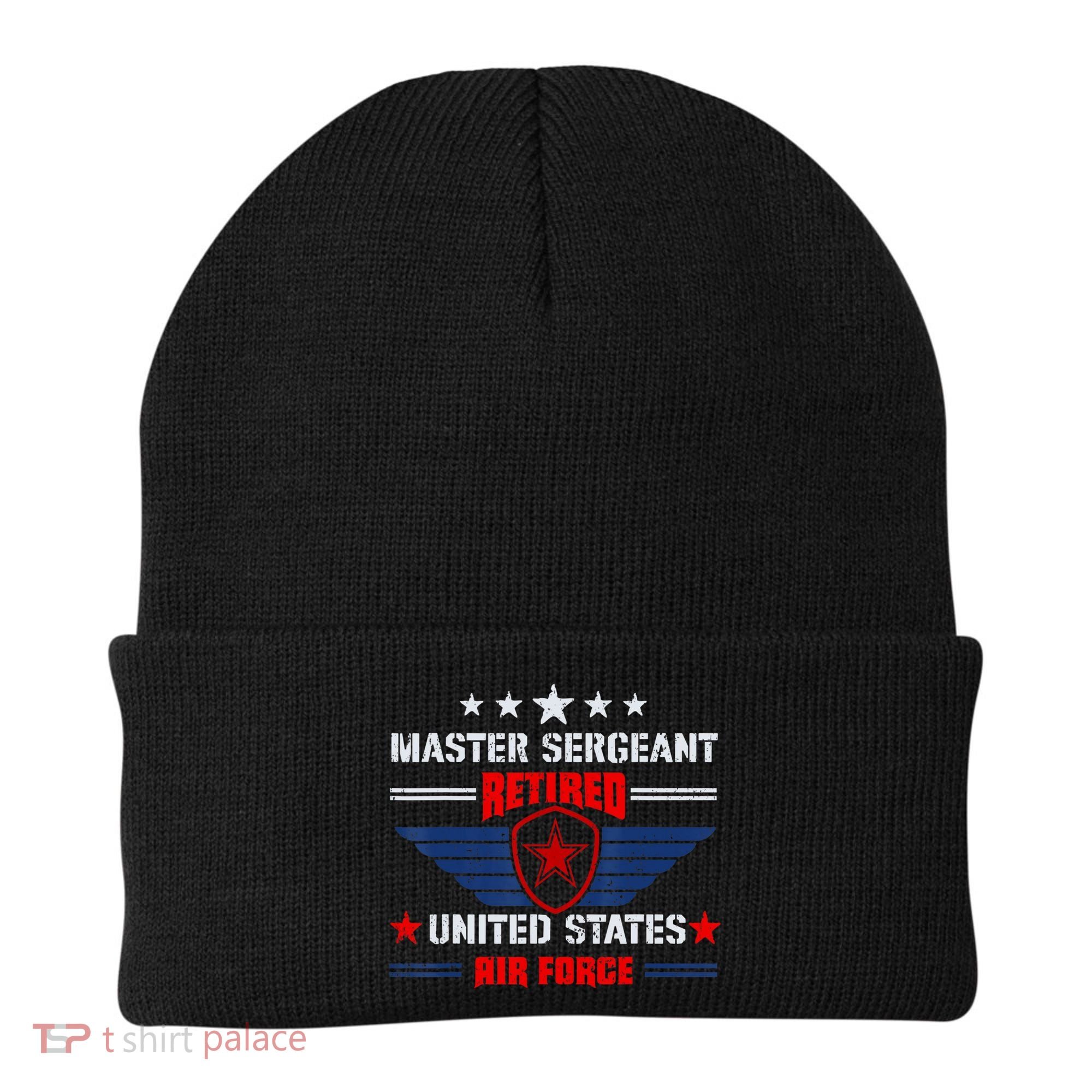 Master Sergeant Retired Air Force Military Retirement Beanie