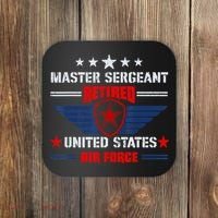 Master Sergeant Retired Air Force Military Retirement Coaster thumb 0