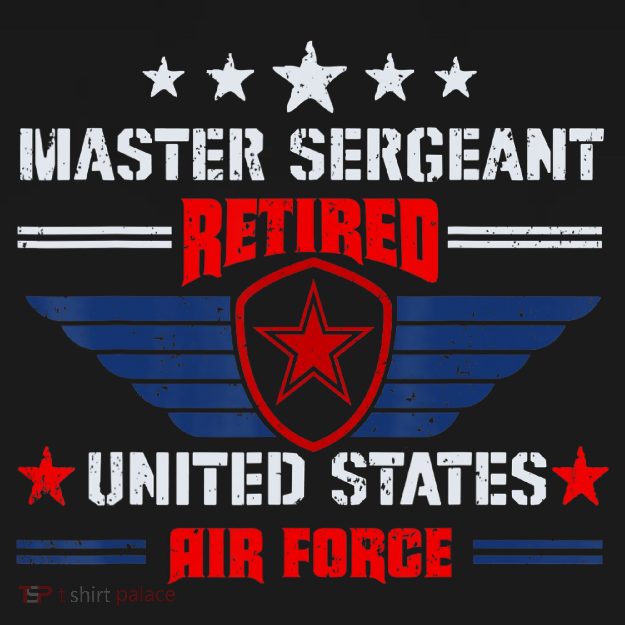 Master Sergeant Retired Air Force Military Retirement Polo