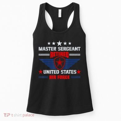 Master Sergeant Retired Air Force Military Retirement Women's Tank Top