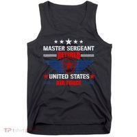 Master Sergeant Retired Air Force Military Retirement Tank Top thumb 0