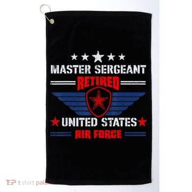 Master Sergeant Retired Air Force Military Retirement Golf Towel