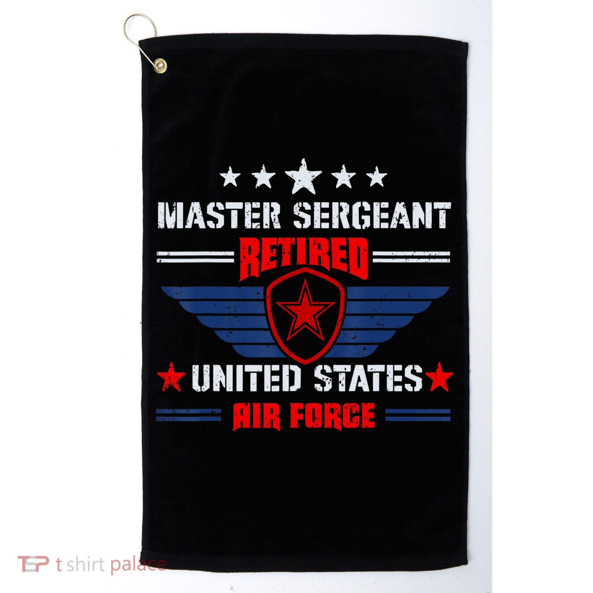 Master Sergeant Retired Air Force Military Retirement Golf Towel