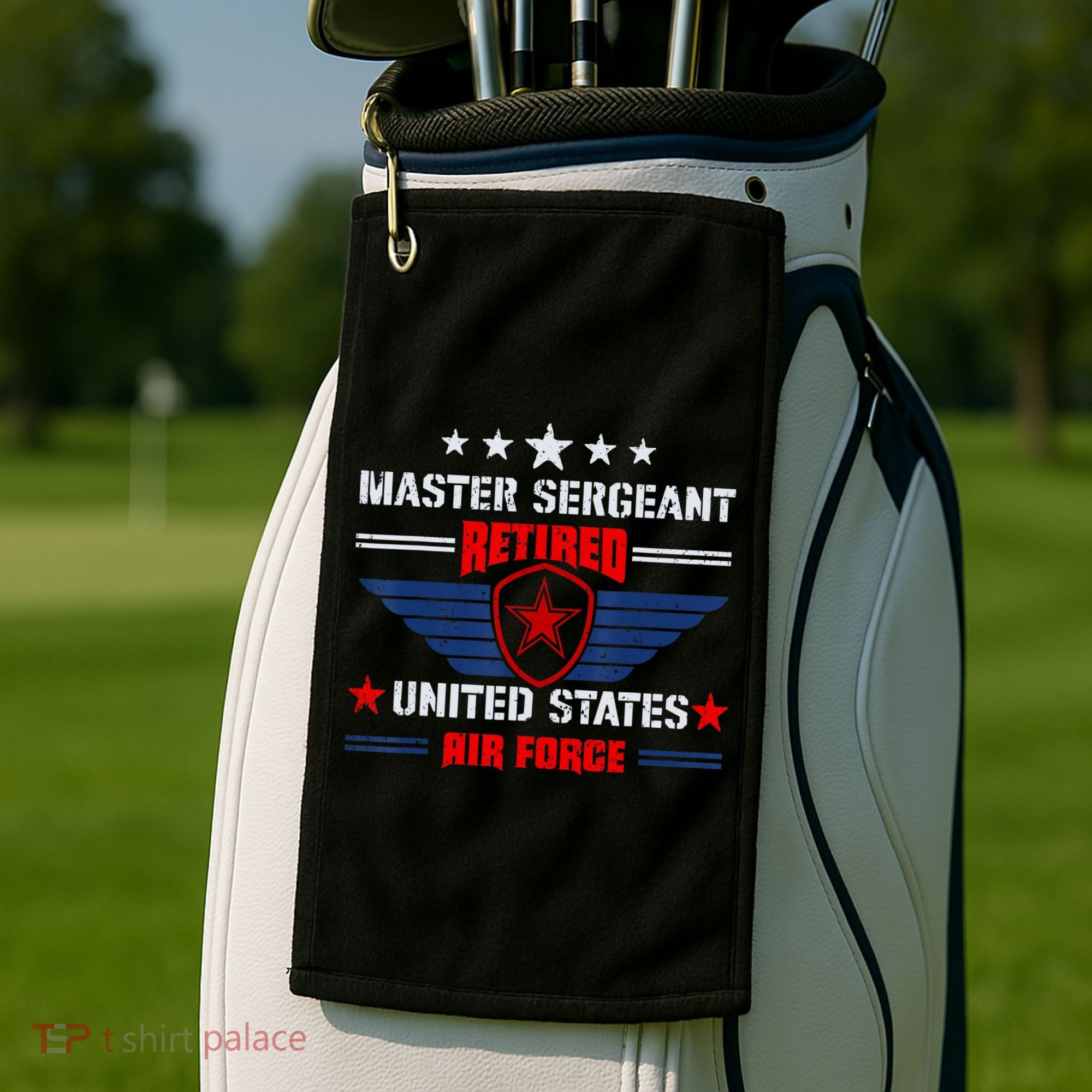 Master Sergeant Retired Air Force Military Retirement Golf Towel
