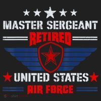 Master Sergeant Retired Air Force Military Retirement Golf Towel thumb 3