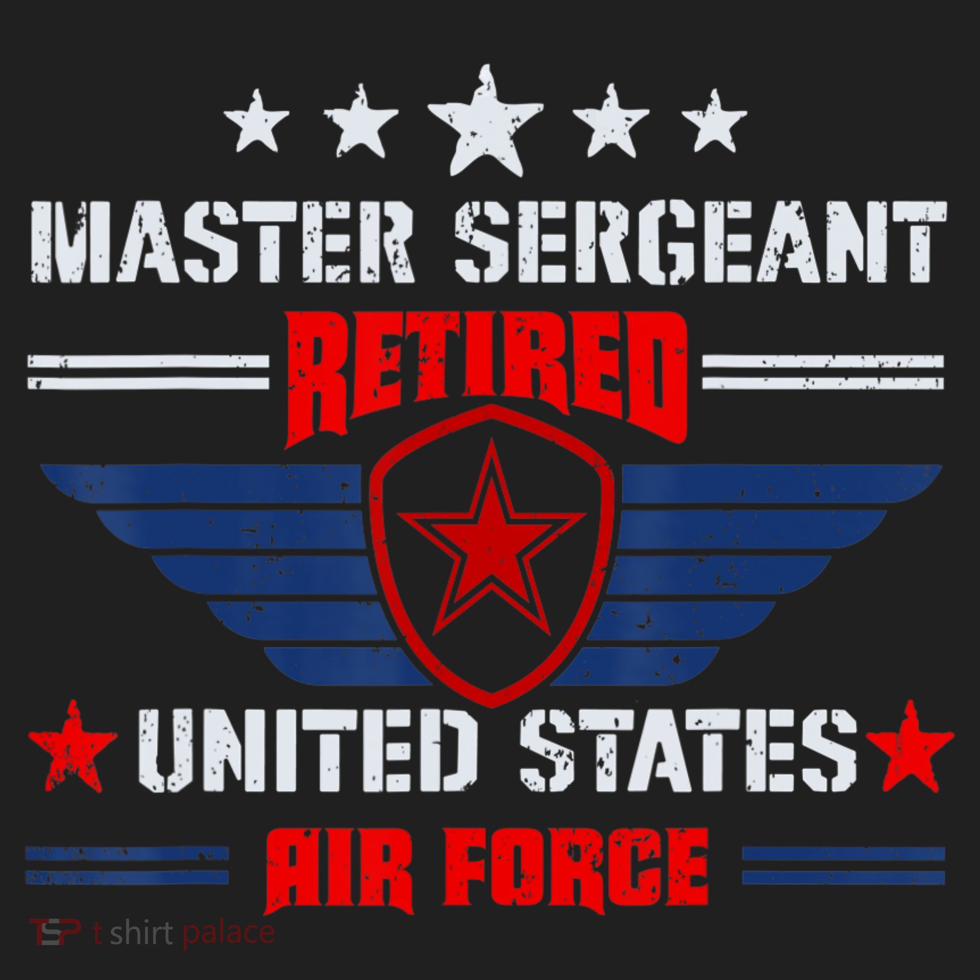 Master Sergeant Retired Air Force Military Retirement Golf Towel