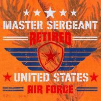 Master Sergeant Retired Air Force Military Retirement Kati Licensed 12" Camo Cuffed Beanie thumb 2
