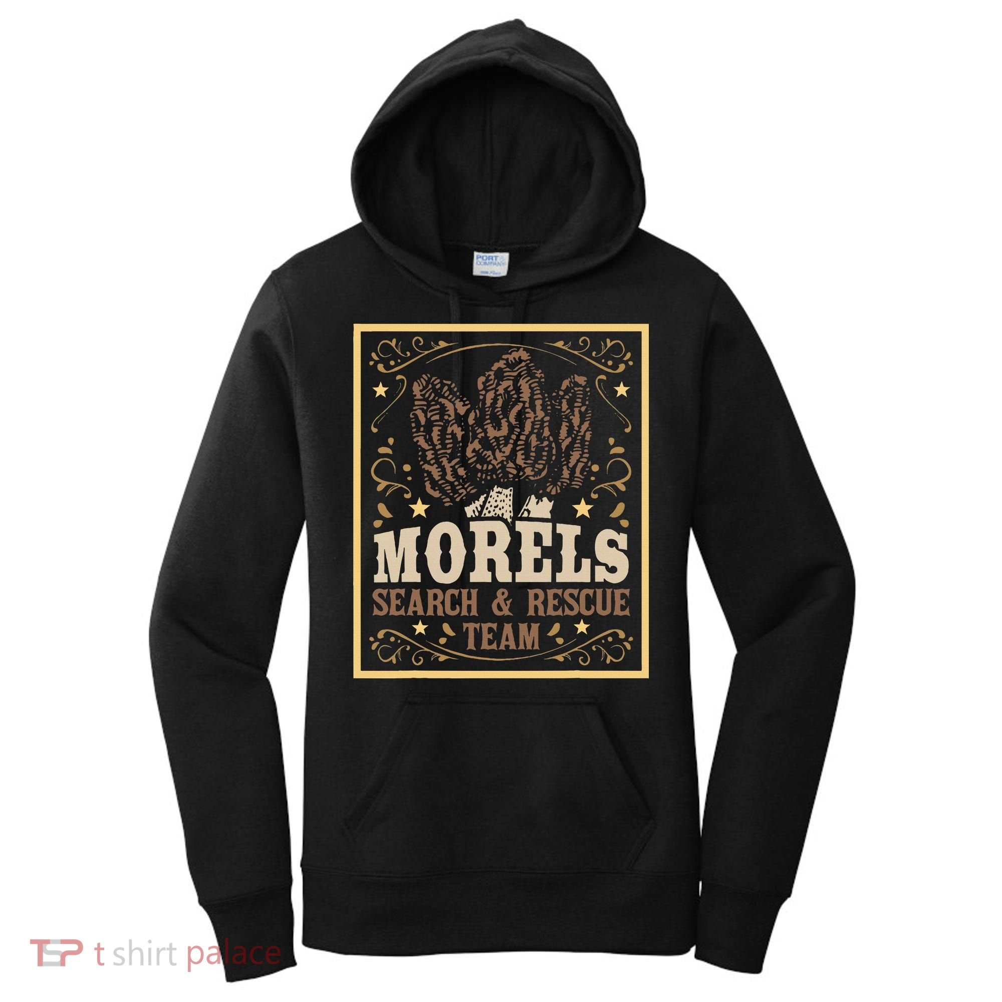 Morel Search Rescue Team Mushroom Hunting Mushroom Hunter Women's Hoodie