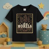 Morel Search Rescue Team Mushroom Hunting Mushroom Hunter Toddler T-Shirt thumb 3