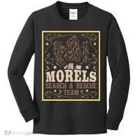 Morel Search Rescue Team Mushroom Hunting Mushroom Hunter Kids Long Sleeve Shirt thumb 0