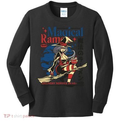 Magical Sexy Roman Noodle Witch Kids Long Sleeve Shirt