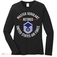 Master Sergeant Retired Military Retirement Women's Long Sleeve Shirt thumb 0