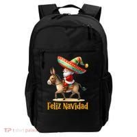 Mexican Santa Riding Donkey Christmas Navidad Mexicana Backpack thumb 0