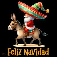 Mexican Santa Riding Donkey Christmas Navidad Mexicana Coffee Mug thumb 5