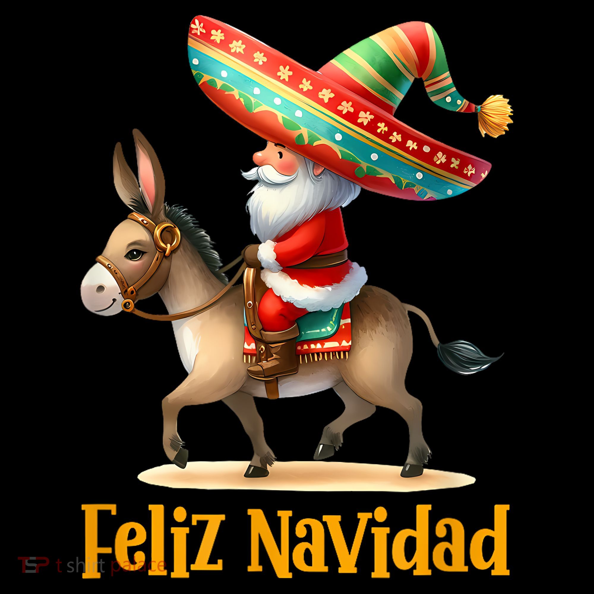 Mexican Santa Riding Donkey Christmas Navidad Mexicana Coffee Mug