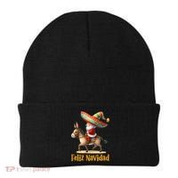 Mexican Santa Riding Donkey Christmas Navidad Mexicana Beanie thumb 0