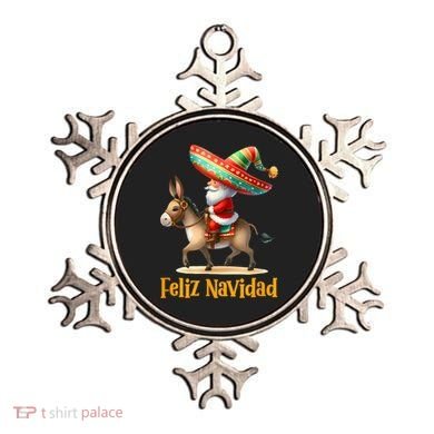 Mexican Santa Riding Donkey Christmas Navidad Mexicana Ornament