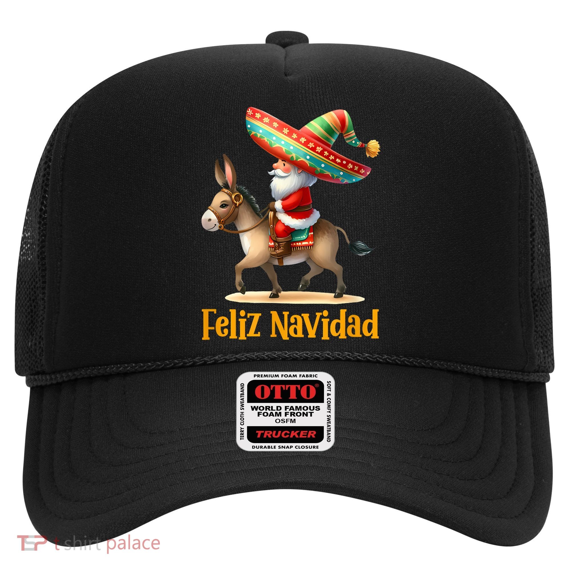 Mexican Santa Riding Donkey Christmas Navidad Mexicana Hat