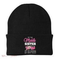 Middle Sister Shirts Im The Reason We Have Rules Matching Beanie thumb 0