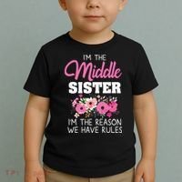 Middle Sister Shirts Im The Reason We Have Rules Matching Toddler T-Shirt thumb 2