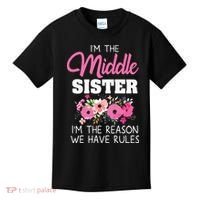 Middle Sister Shirts Im The Reason We Have Rules Matching Kids T-Shirt thumb 0