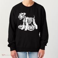 Miniature Schnauzer Skeleton Birthday Halloween Cute Gift Women's Sweatshirt thumb 0