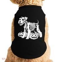 Miniature Schnauzer Skeleton Birthday Halloween Cute Gift Doggie Tank thumb 0
