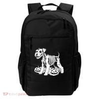 Miniature Schnauzer Skeleton Birthday Halloween Cute Gift Backpack thumb 0