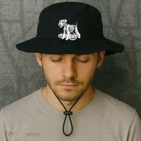 Miniature Schnauzer Skeleton Birthday Halloween Cute Gift Bucket Hat thumb 2