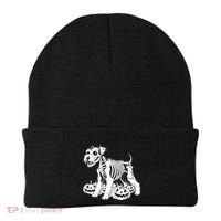 Miniature Schnauzer Skeleton Birthday Halloween Cute Gift Beanie thumb 0