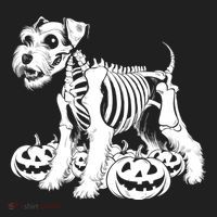 Miniature Schnauzer Skeleton Birthday Halloween Cute Gift Beanie thumb 2