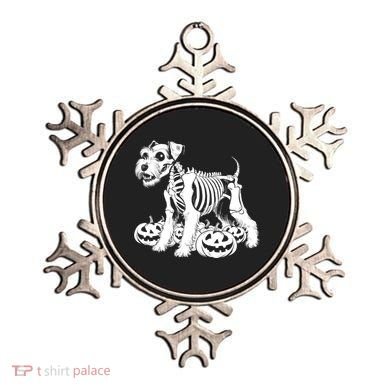 Miniature Schnauzer Skeleton Birthday Halloween Cute Gift Ornament