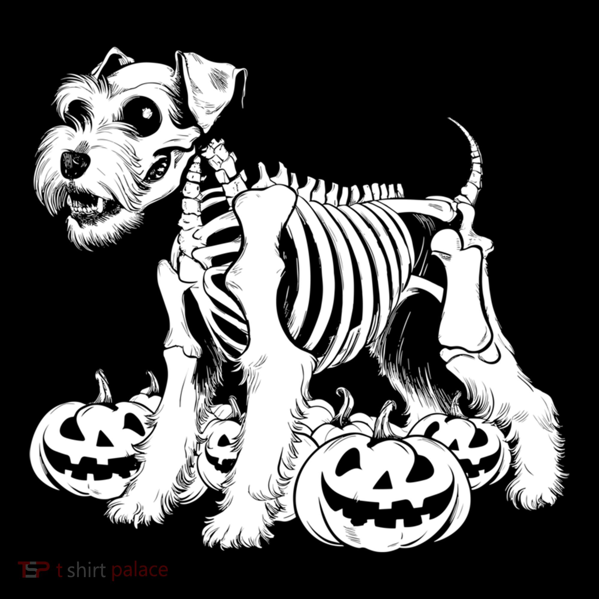 Miniature Schnauzer Skeleton Birthday Halloween Cute Gift Ornament