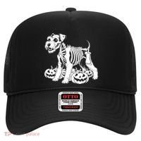 Miniature Schnauzer Skeleton Birthday Halloween Cute Gift Hat thumb 0