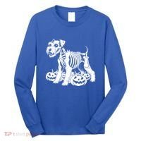 Miniature Schnauzer Skeleton Birthday Halloween Cute Gift Long Sleeve Shirt thumb 0