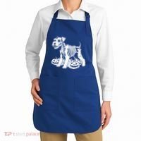 Miniature Schnauzer Skeleton Birthday Halloween Cute Gift Apron thumb 2