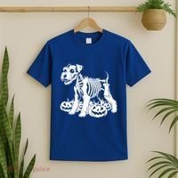 Miniature Schnauzer Skeleton Birthday Halloween Cute Gift T-Shirt thumb 2