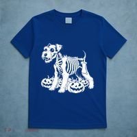 Miniature Schnauzer Skeleton Birthday Halloween Cute Gift T-Shirt thumb 5