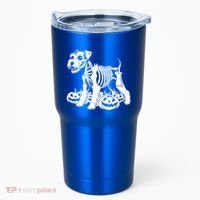 Miniature Schnauzer Skeleton Birthday Halloween Cute Gift Tumbler thumb 0