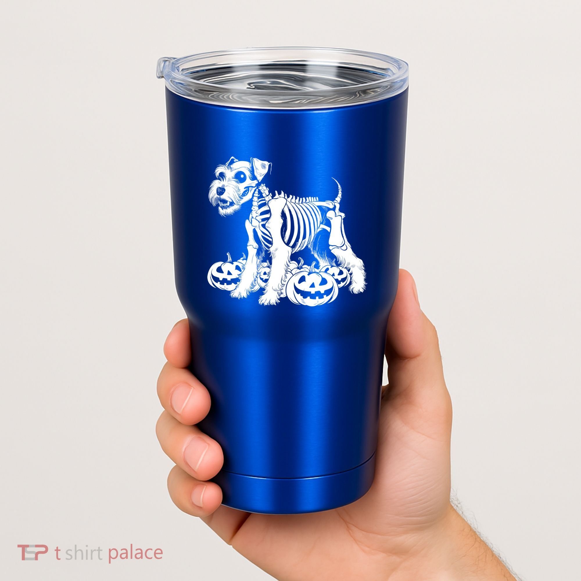 Miniature Schnauzer Skeleton Birthday Halloween Cute Gift Tumbler